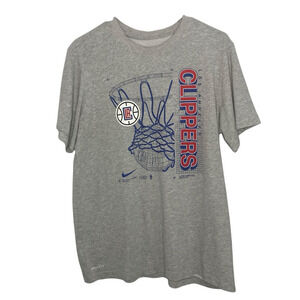 Nike NBA Officially Licensed Clippers Dri-Fit Mens Size L T-Shirt Crewneck Shirt